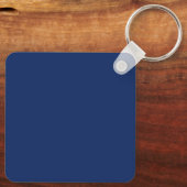 Porte-clés Blue & Gold Colors Professional Trendy Modern Name (Verso)