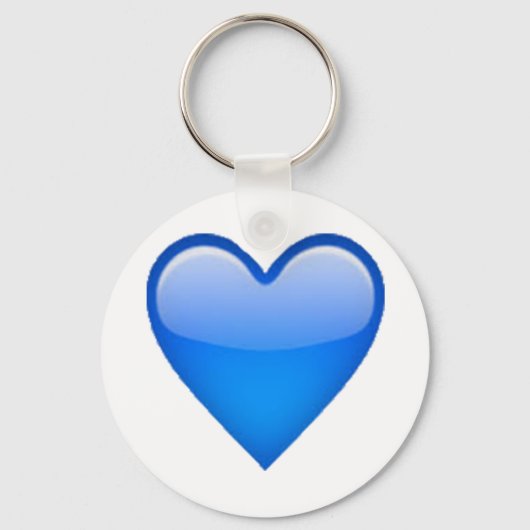 Porte-clés Blue Heart - Emoji (Recto)