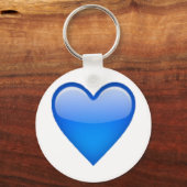 Porte-clés Blue Heart - Emoji (Recto)