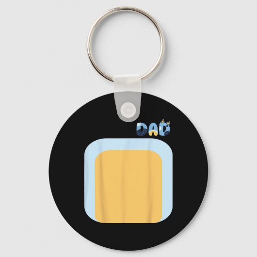 Porte-clés Blue Heeler Chien Papa Correspondant Costumes de f (Recto)