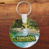Porte-clés Blue Hole Secret Falls Jamaica (Recto)