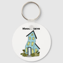 Blue House Keys Porte - clé