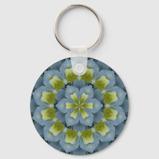 Porte-clés Blue Hydrangea Mandala Image 2