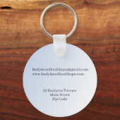 Porte-clés Blue Lotus Flower Moon Nom commercial (Verso)