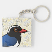 Porte-clés Blue-Magpie à bec rouge (Dos)