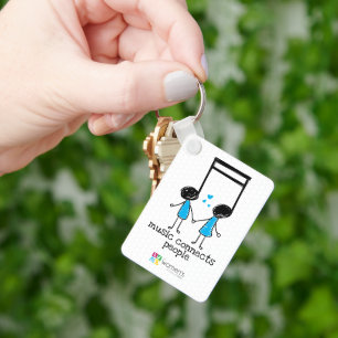 Porte-clés Blue Music connecte le Porte - clé des personnes