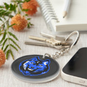 Porte-clés Blue Mystic Wolf Keychain (Devant droit)