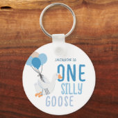 Porte-clés Blue One Silly Goose 1er anniversaire (Recto)