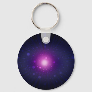 Porte-clés Blue Purple Space Galaxy étoiles Abstrait