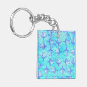 Porte-clés Blue Sea Turtle Print (Devant gauche)