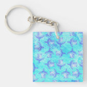 Porte-clés Blue Sea Turtle Print (Devant)