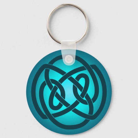 Porte-clés Blue Single Loop Knot Keychain (Recto)