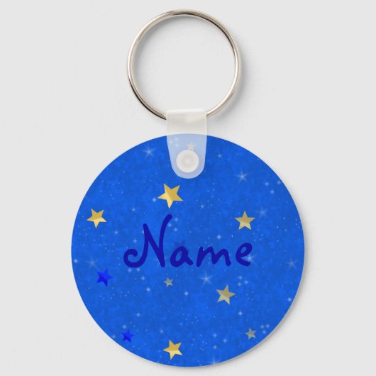 Porte-clés Blue Sky Golden Stars (Recto)