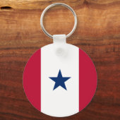 Porte-clés Blue Star Service, drapeau des États-Unis (Recto)