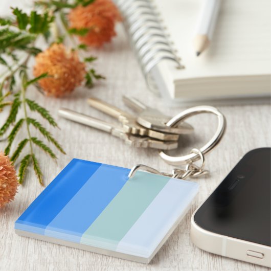 Porte-clés Blue Stripes Maritime (Devant Droit)