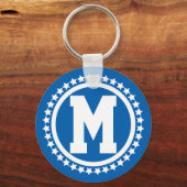 Porte-clés Blue Super Star Monogramme (Recto)