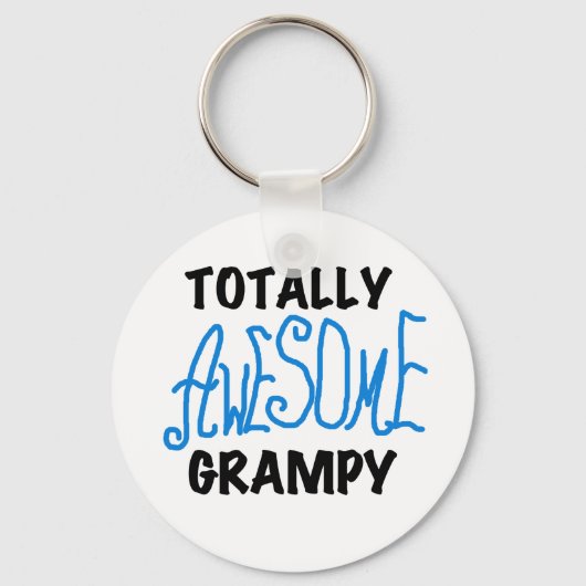 Porte-clés Blue Totalement génial Tshirts et cadeaux Grampy (Recto)