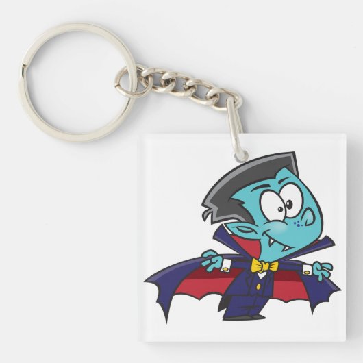 Porte-clés Blue Vampire Boy with Cape Cute Dracula (Devant)