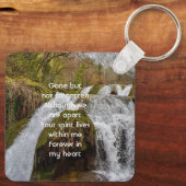 Porte-clés  Bluebells Waterfall Landscape  Memorial Keepsake  (Verso)