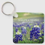 Porte-clés Bluebonnets Blue Flowers Texas Floral Mariage (Recto)