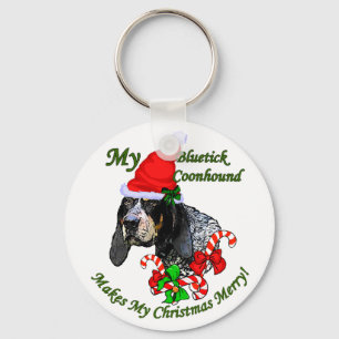 Porte-clés Bluetick Coonhound cadeaux de Noël