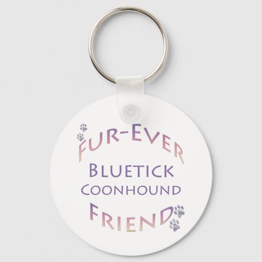 Porte-clés Bluetick Coonhound Furever (Recto)