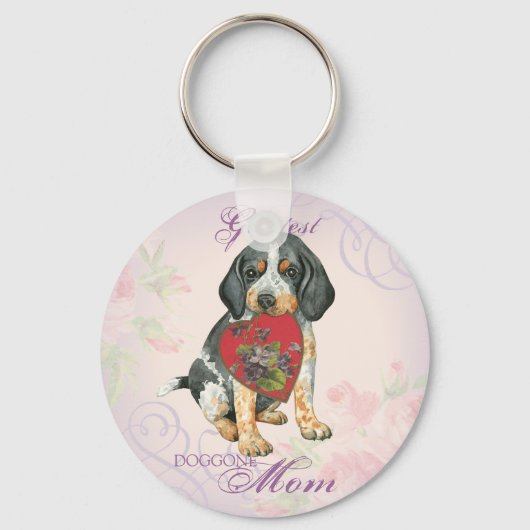 Porte-clés Bluetick Heart Mom (Recto)