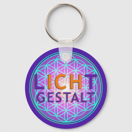 Porte-clés Blume Des Lebens Lichtgestalt, violet (Recto)