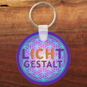 Porte-clés Blume Des Lebens Lichtgestalt, violet (Recto)