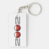 Porte-clés BMW 2002 stop redondo (Dos)