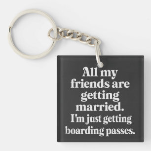 Porte-clés Boarding Passes Not Bouquets - Travel Keychain
