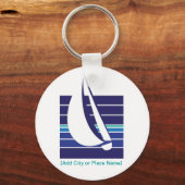 Porte-clés Boat Blues Carré_Nom porte - clé (Recto)