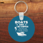 Porte-clés Boats Are Like Funny Sarcastic Cool Saying Quote (Recto)