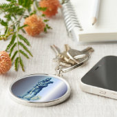 Porte-clés Bob Cratchit tenant Tiny Tim Christmas Carol (Côté)