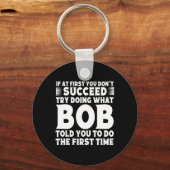 Porte-clés BOB Name Personnalisé Anniversaire Fun Christmas J (Recto)