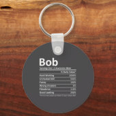 Porte-clés Bob Nutrition Funny Birthday D Name Gif  (Recto)