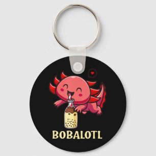 Porte-clés Bobalotl Axolotl Boba Tea Bubble Lait Anime Lover