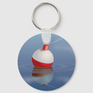 Porte-clés Bobber de pêche dans l'eau