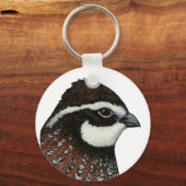 Porte-clés Bobwhite Quail Head (Recto)