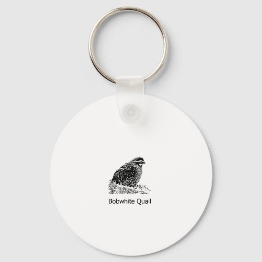 Porte-clés Bobwhite Quail Line Art (Recto)