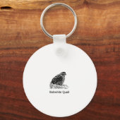 Porte-clés Bobwhite Quail Line Art (Recto)