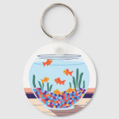Porte-clés Bocal à poissons (Recto)