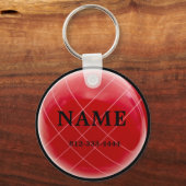 Porte-clés Bocce Ball Porte - clé Bag Numéro de sac à dos (Recto)