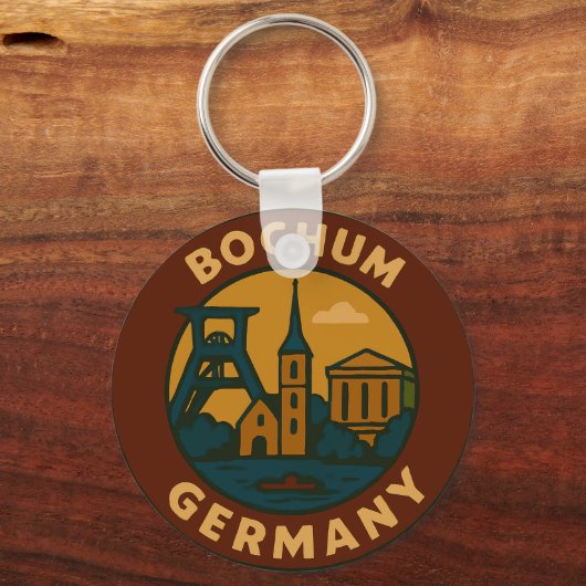 Porte-clés Bochum Germany City Art (Verso)