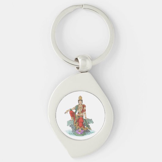 Porte-clés Bodhisattva de Compassion Metal Porte - clé (Devant)