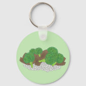Porte-clés Boeuf et brocoli Aliments de prise de contrôle chi (Recto)
