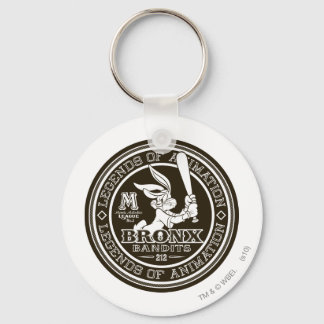 Porte-clés BOGS BUNNY™ Bronx Bomber's Round Logo B/W