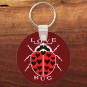 Porte-clés Bogue mignonne d'amour Saint Valentin Ladybug (Recto)