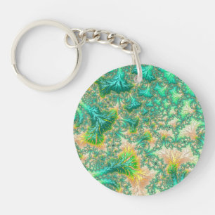 Porte-clés Bohème Vibrant Trippy Fractal Abstrait Spiral