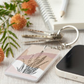 Porte-clés Boho Abstrait Moderne Succulente (Devant droit)